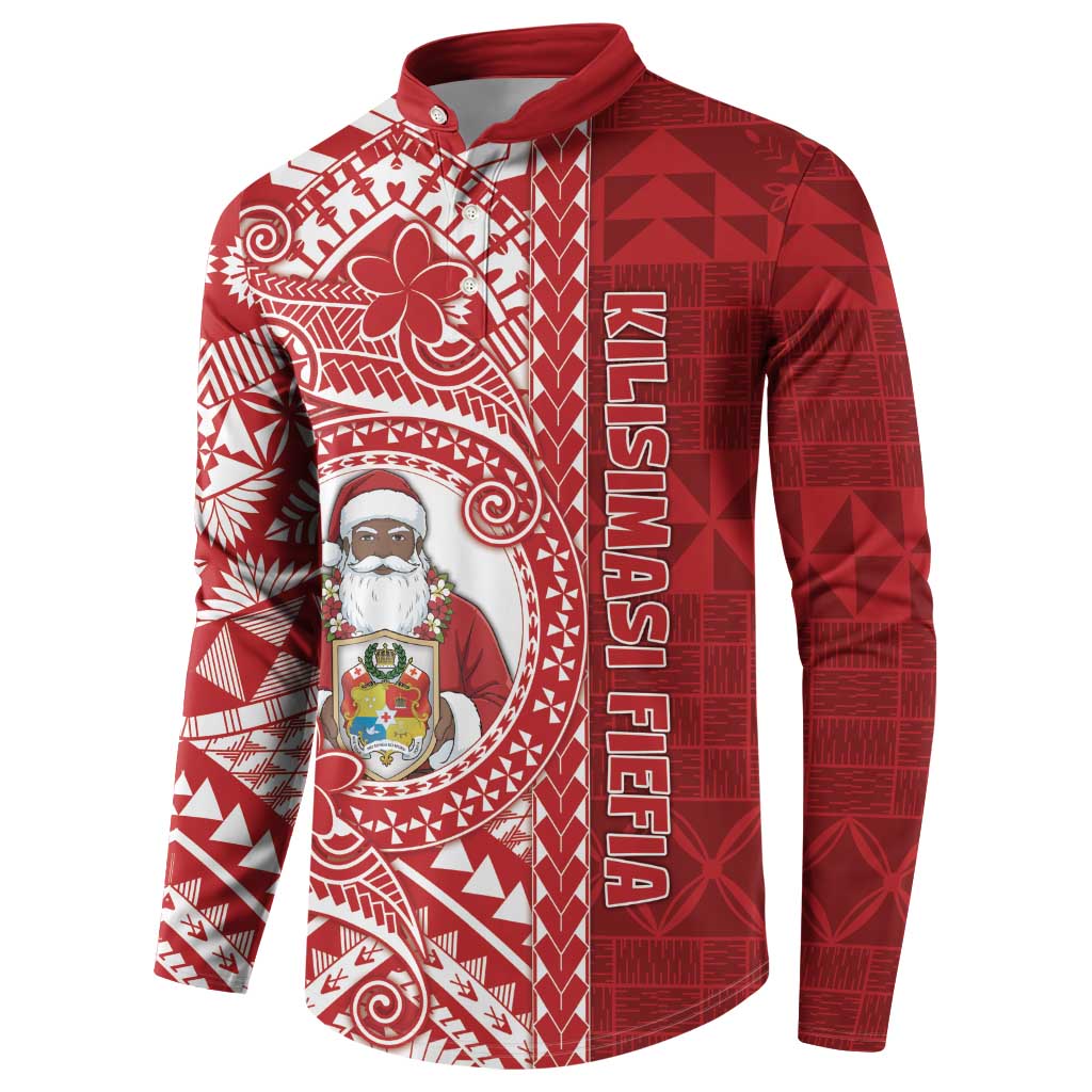 Tonga Christmas Button Sweatshirt Kilisimasi Fiefia - Polynesian Pride