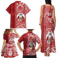 Tonga Christmas Family Matching Tank Maxi Dress and Hawaiian Shirt Kilisimasi Fiefia - Polynesian Pride