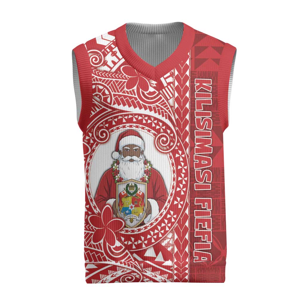 Tonga Christmas Knitted V-Neck Vest Kilisimasi Fiefia - Polynesian Pride