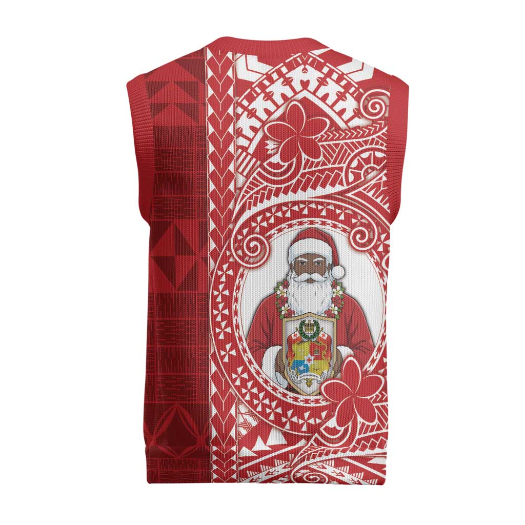 Tonga Christmas Knitted V-Neck Vest Kilisimasi Fiefia - Polynesian Pride