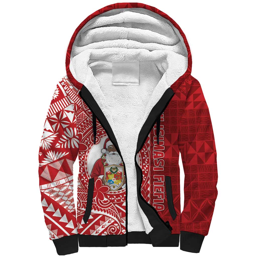 Tonga Christmas Sherpa Hoodie Kilisimasi Fiefia - Polynesian Pride