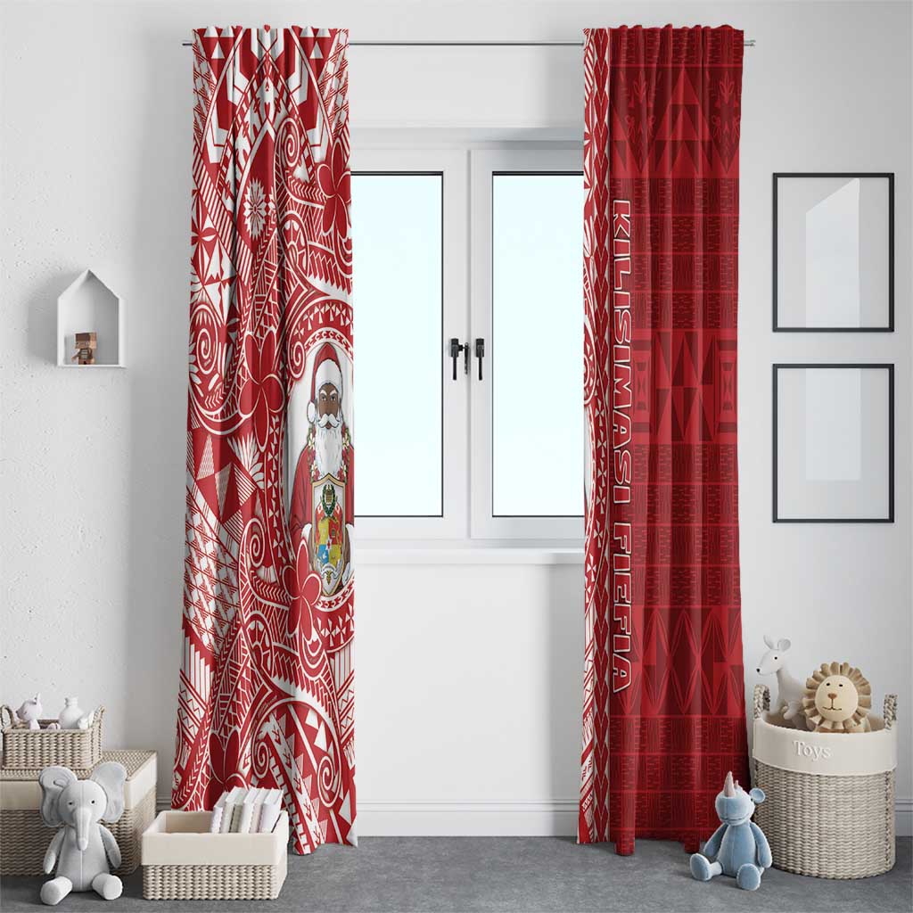Tonga Christmas Window Curtain Kilisimasi Fiefia - Polynesian Pride