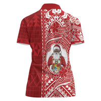Tonga Christmas Women Polo Shirt Kilisimasi Fiefia - Polynesian Pride