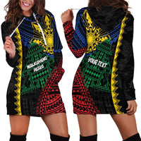 Personalised Philippines Christmas Hoodie Dress Xmas Tree Filipino Tribal Patterns DT05 - Polynesian Pride