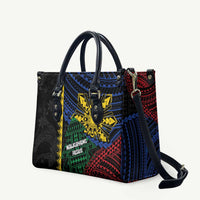Philippines Christmas Leather Bag Xmas Tree Filipino Tribal Patterns - Polynesian Pride