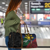 Philippines Christmas Travel Bag Xmas Tree Filipino Tribal Patterns - Polynesian Pride