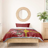 Rotuma Christmas Bedding Set Rotuma Myzomela Birds With Hibiscus Flowers DT05 - Polynesian Pride