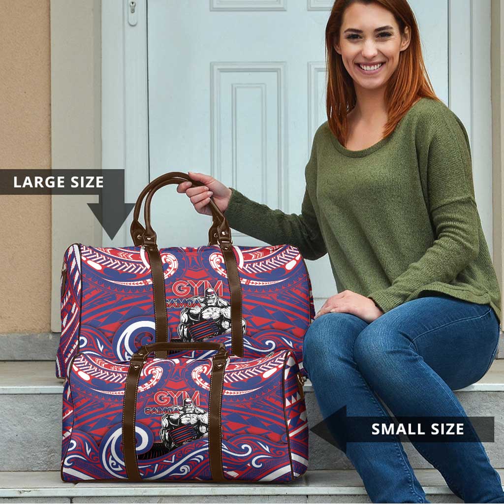 Samoa Gym Travel Bag Muscle Samoan Tribal Waves - Polynesian Pride