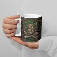 Personalised Hawaii Tiki Pirates Ceramic Mug Kakau Pattern Polynesian Style