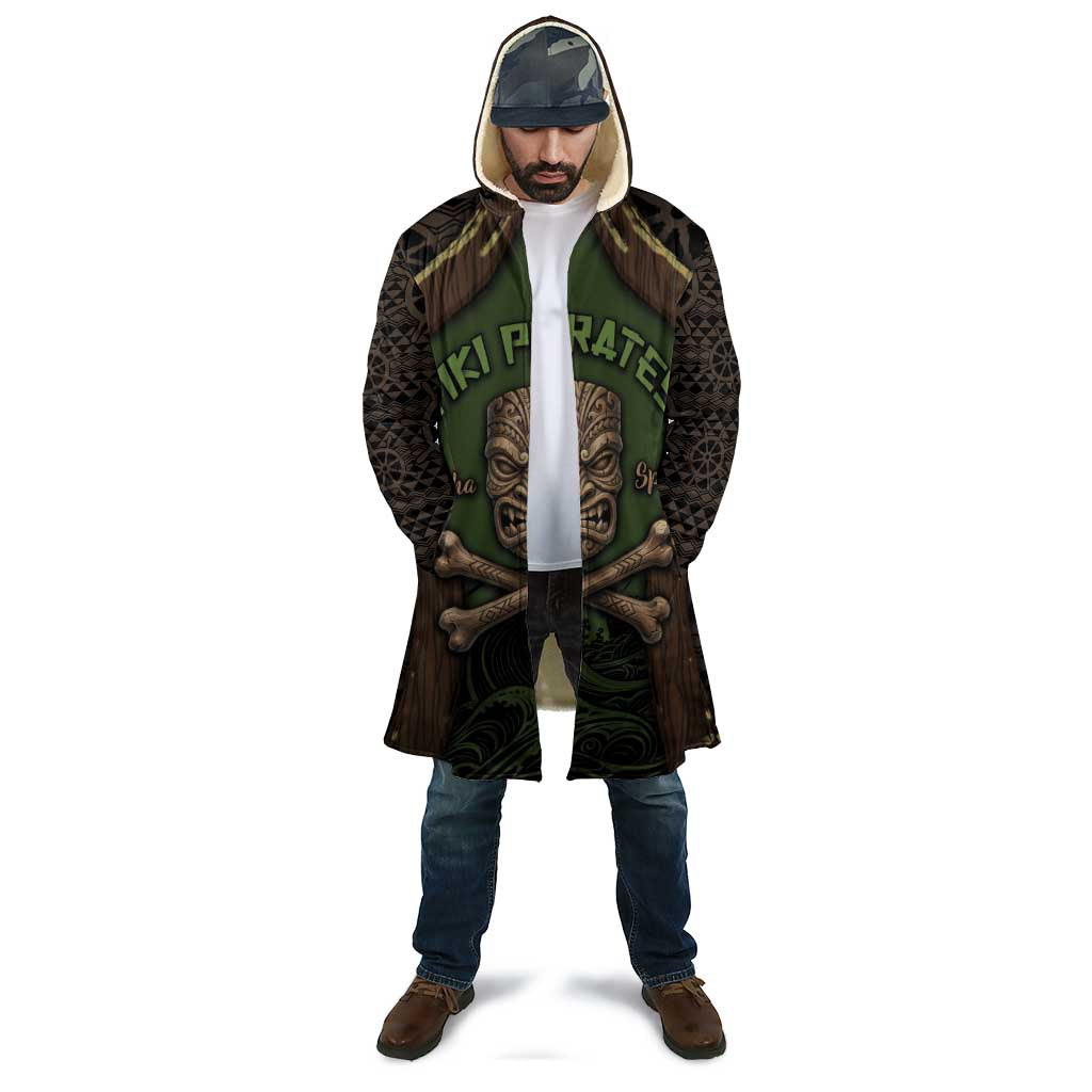 Personalised Hawaii Tiki Pirates Cloak Kakau Pattern Polynesian Style