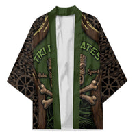 Personalised Hawaii Tiki Pirates Kimono Kakau Pattern Polynesian Style