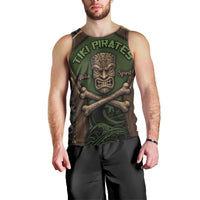 Personalised Hawaii Tiki Pirates Men Tank Top Kakau Pattern Polynesian Style