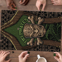 Hawaii Tiki Pirates Puzzle Kakau Pattern Polynesian Style