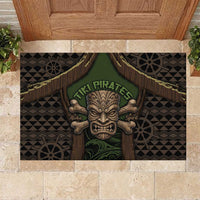 Hawaii Tiki Pirates Rubber Doormat Kakau Pattern Polynesian Style