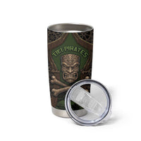 Personalised Hawaii Tiki Pirates Tumbler Cup Kakau Pattern Polynesian Style