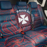 Wallis And Futuna Back Car Seat Cover Hibiscus Polynesian Tribal Pattern