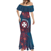 Personalised Wallis And Futuna Mermaid Dress Hibiscus Polynesian Tribal Pattern DT05 - Polynesian Pride