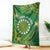 Cook Islands Blanket Hibiscus Polynesian Tribal Pattern