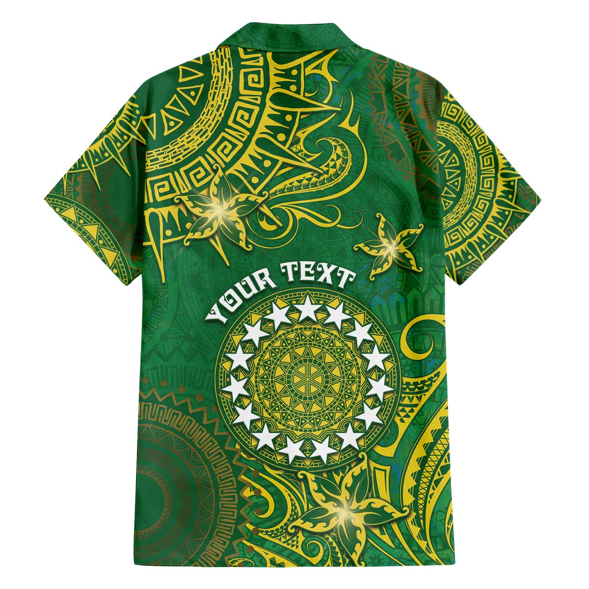 Personalised Cook Islands Family Matching Off The Shoulder Long Sleeve Dress and Hawaiian Shirt Hibiscus Polynesian Tribal Pattern DT05 - Polynesian Pride