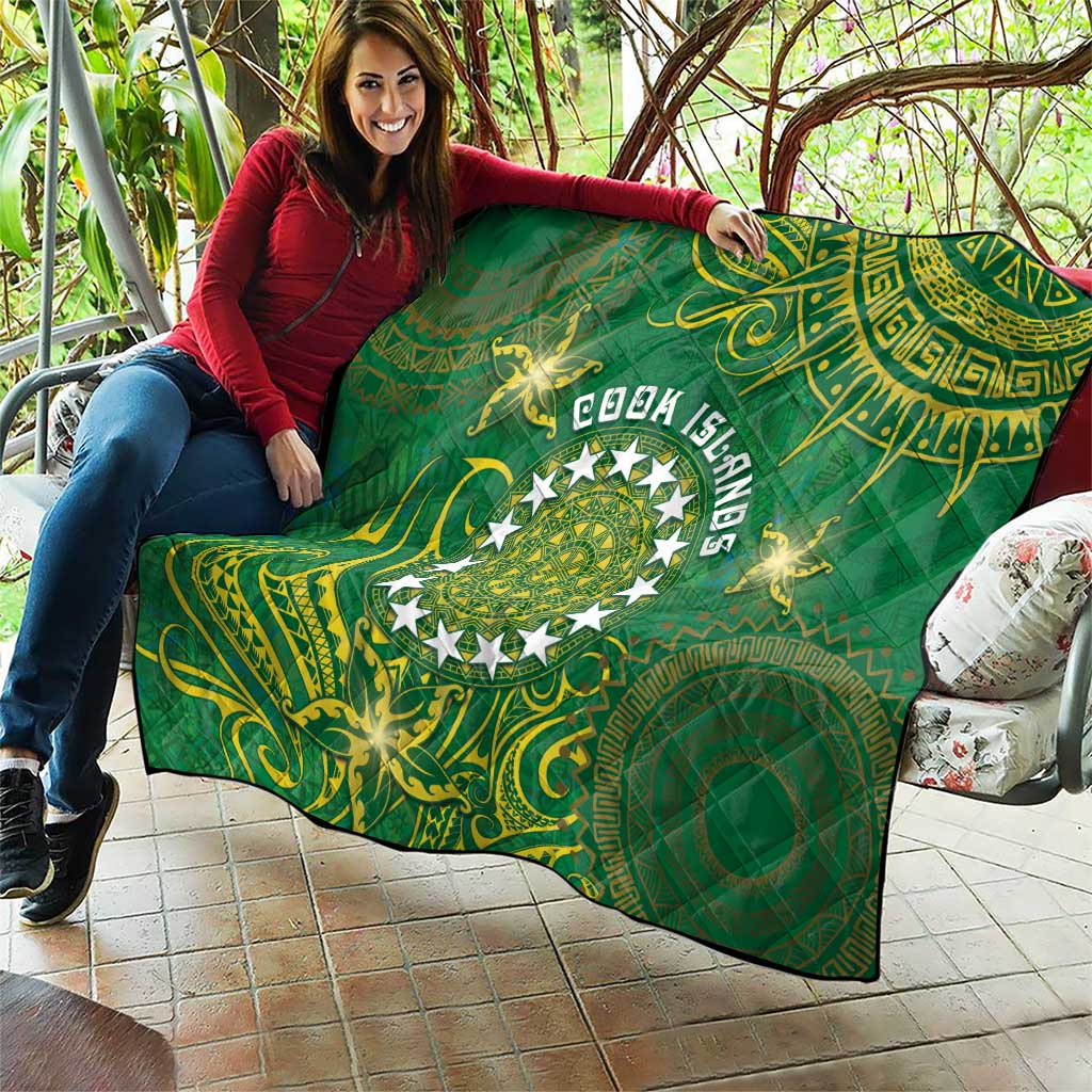 Cook Islands Quilt Hibiscus Polynesian Tribal Pattern