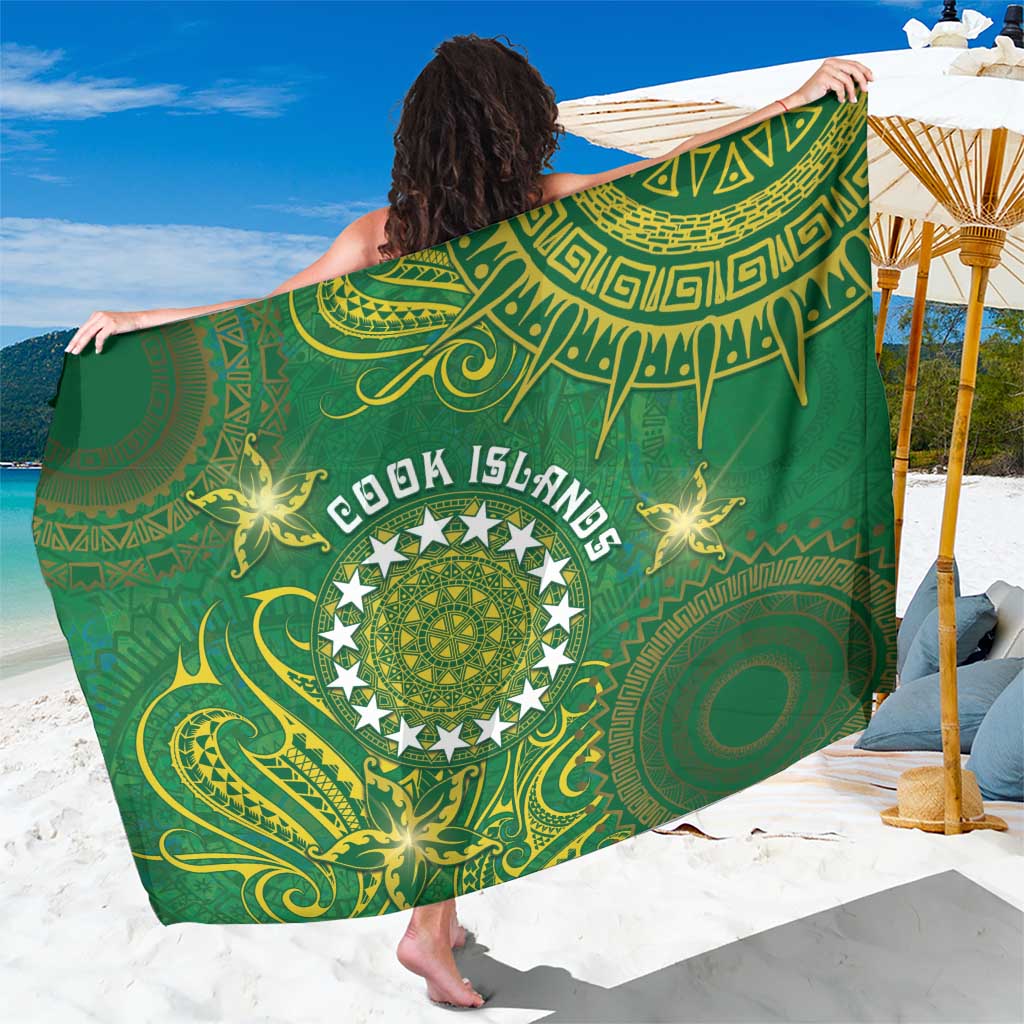 Cook Islands Sarong Hibiscus Polynesian Tribal Pattern
