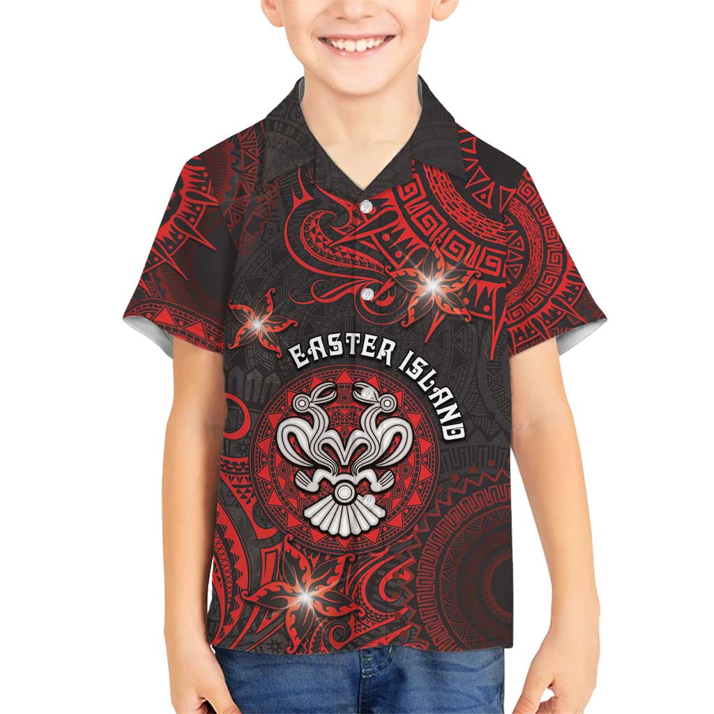 Personalised Easter Island Family Matching Puletasi and Hawaiian Shirt Hibiscus Polynesian Tribal Pattern