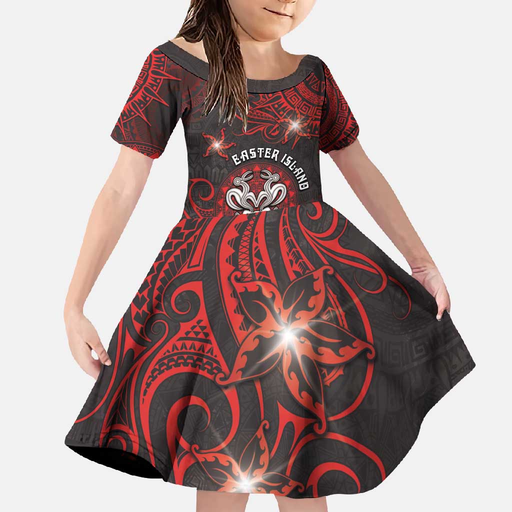 Personalised Easter Island Family Matching Summer Maxi Dress and Hawaiian Shirt Hibiscus Polynesian Tribal Pattern
