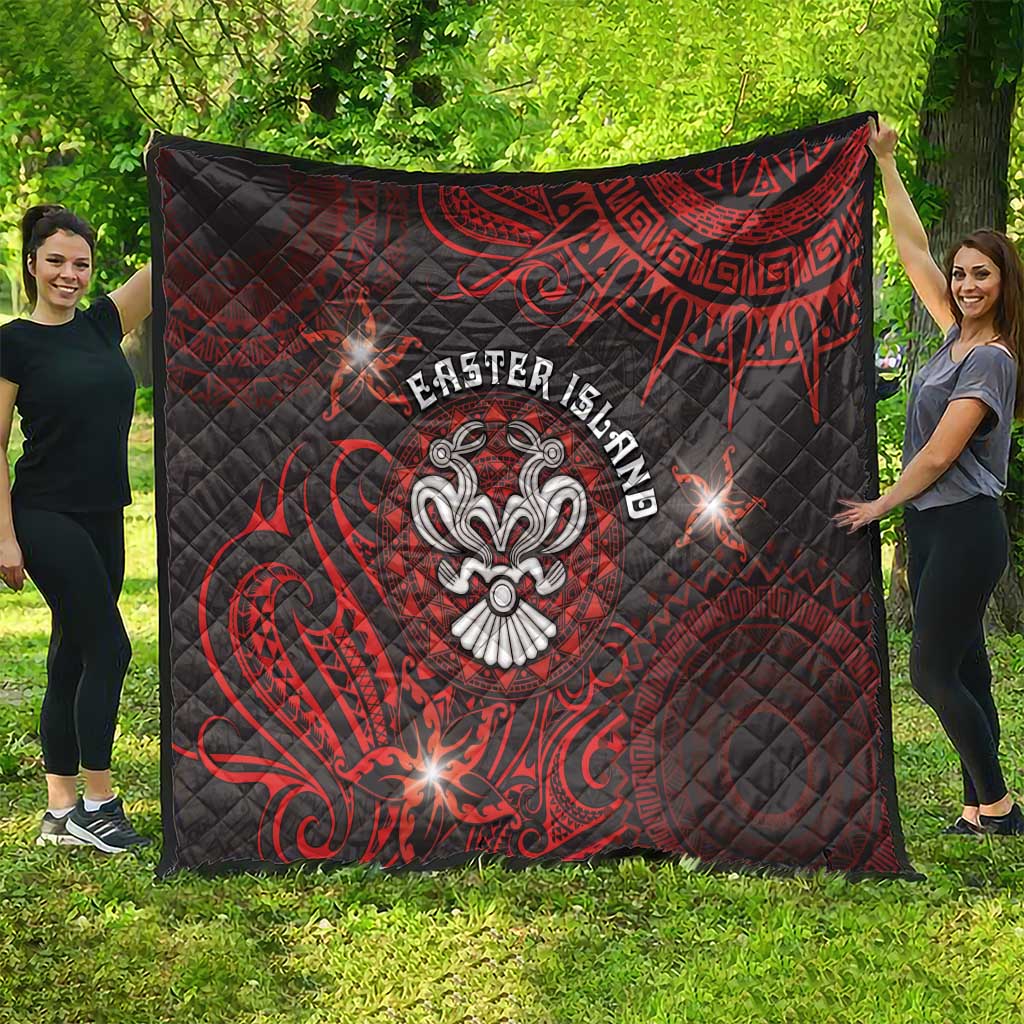 Easter Island Quilt Hibiscus Polynesian Tribal Pattern DT05 - Polynesian Pride