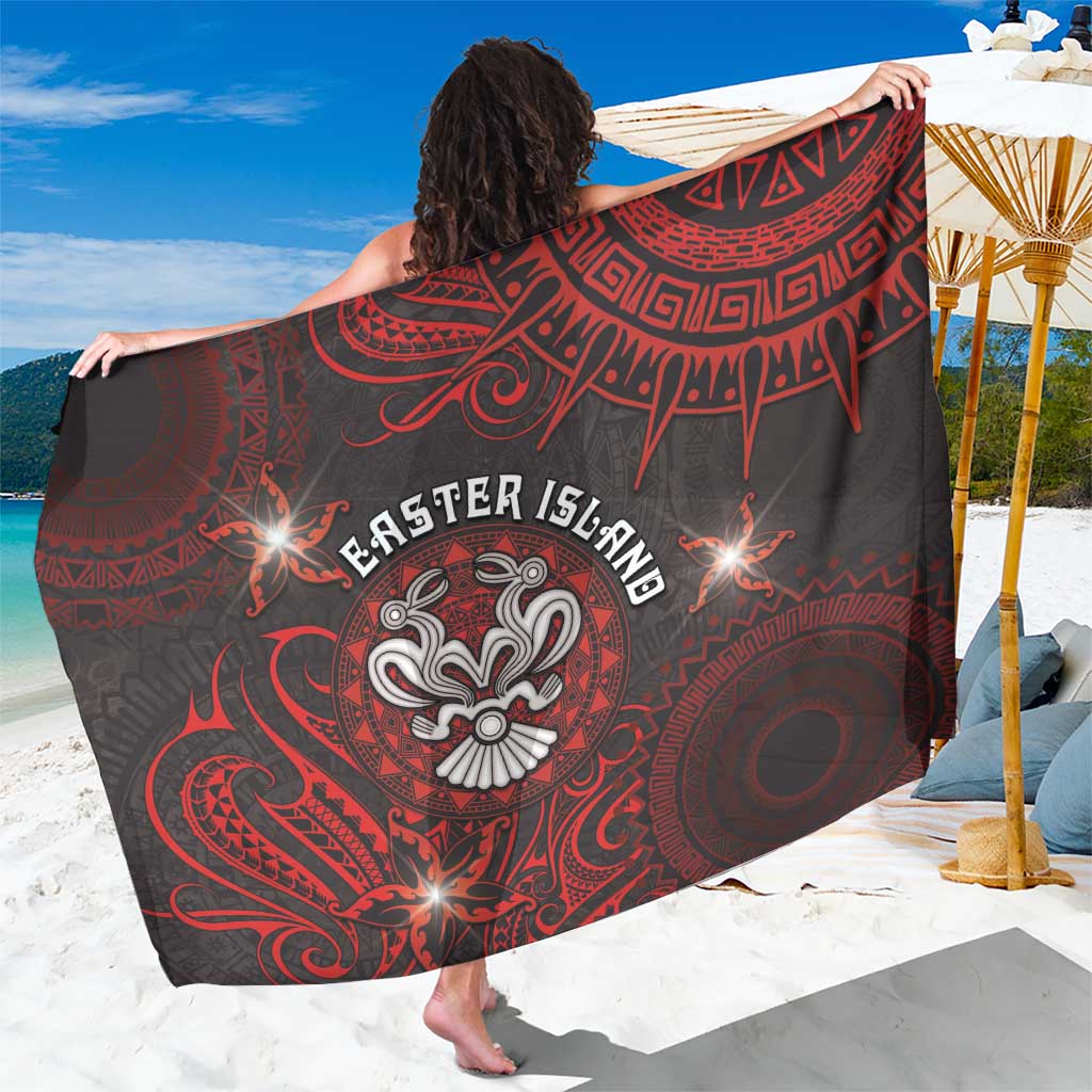 Easter Island Sarong Hibiscus Polynesian Tribal Pattern