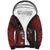 Personalised Easter Island Sherpa Hoodie Hibiscus Polynesian Tribal Pattern