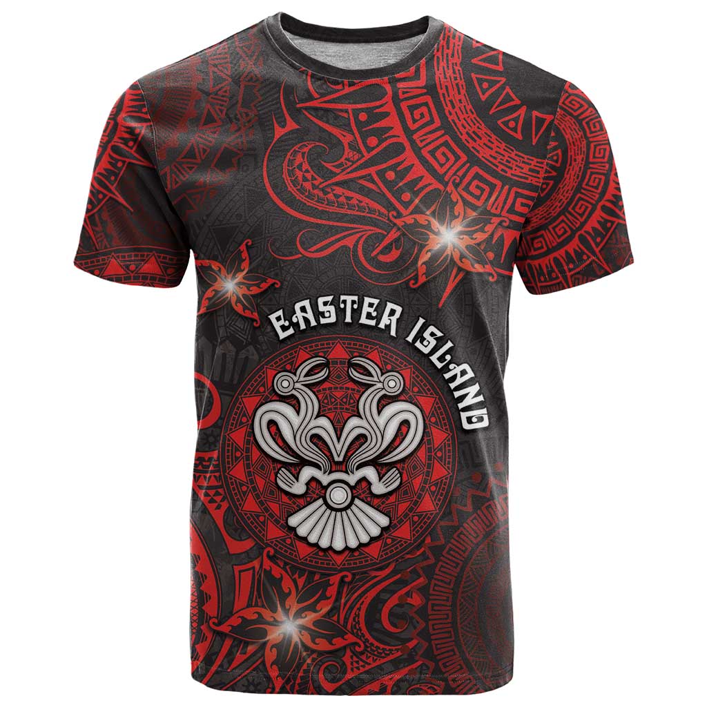 Personalised Easter Island T Shirt Hibiscus Polynesian Tribal Pattern