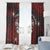 Easter Island Window Curtain Hibiscus Polynesian Tribal Pattern