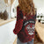 Personalised Easter Island Women Casual Shirt Hibiscus Polynesian Tribal Pattern