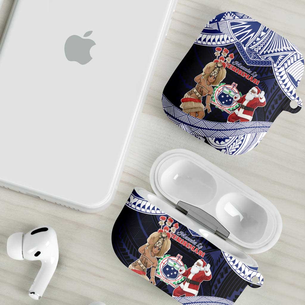 Samoa Christmas AirPods Case Samoan Siva Dance With Santa - Polynesian Pride