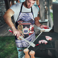 Samoa Christmas Apron Samoan Siva Dance With Santa - Polynesian Pride