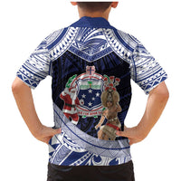 Samoa Christmas Family Matching Mermaid Dress and Hawaiian Shirt Samoan Siva Dance With Santa - Polynesian Pride