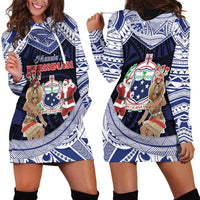 Samoa Christmas Hoodie Dress Samoan Siva Dance With Santa - Polynesian Pride