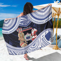 Samoa Christmas Sarong Samoan Siva Dance With Santa - Polynesian Pride