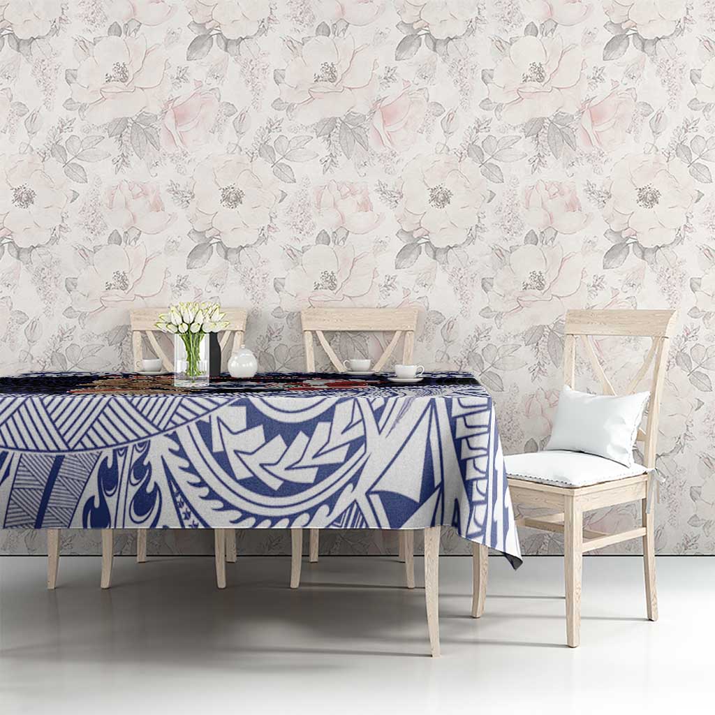 Samoa Christmas Tablecloth Samoan Siva Dance With Santa - Polynesian Pride