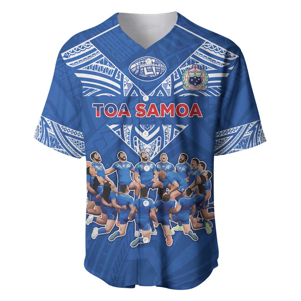 Toa Samoa Baseball Jersey Samoan Warrior Spirit Rugby - Polynesian Pride