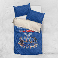 Toa Samoa Bedding Set Samoan Warrior Spirit Rugby - Polynesian Pride