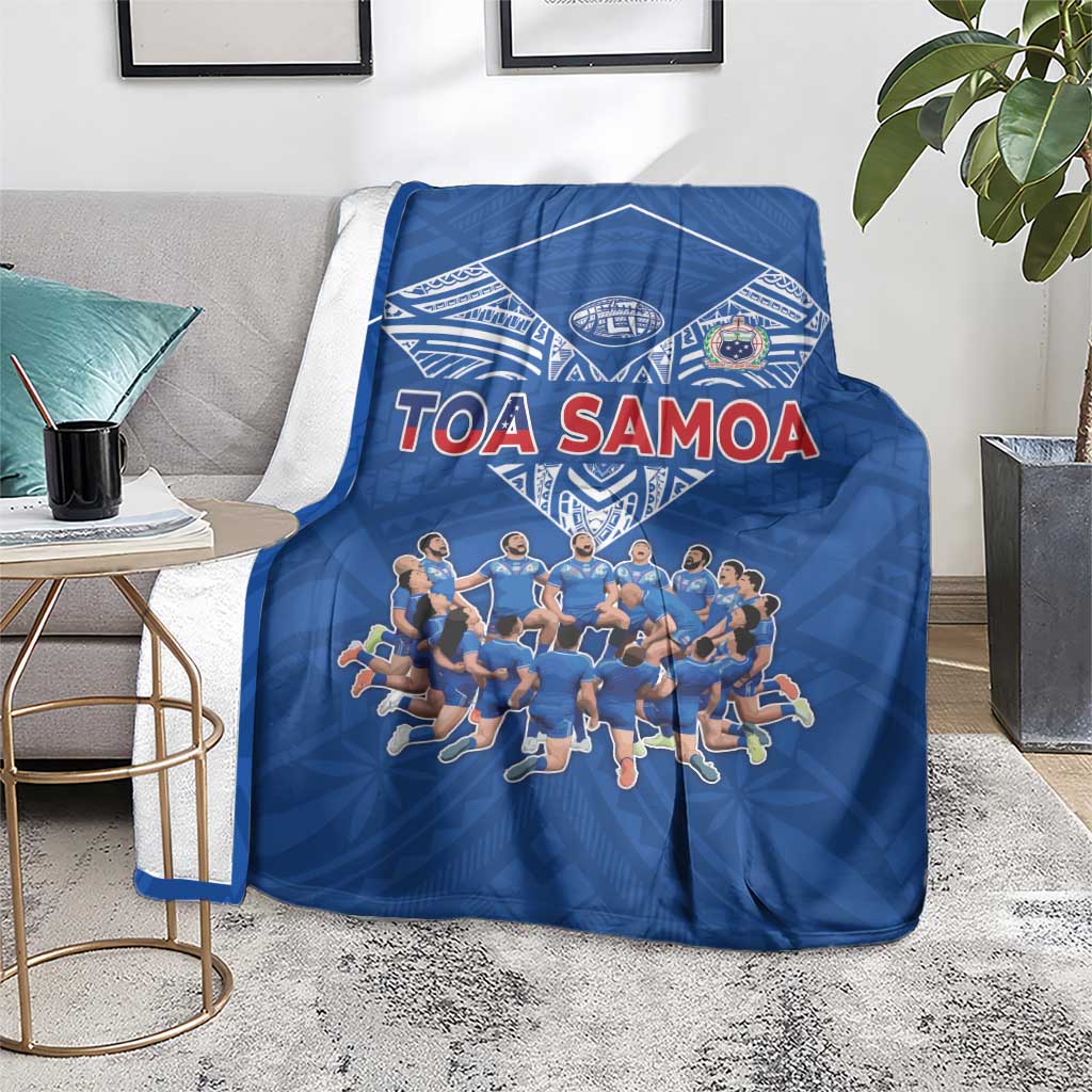 Toa Samoa Blanket Samoan Warrior Spirit Rugby - Polynesian Pride