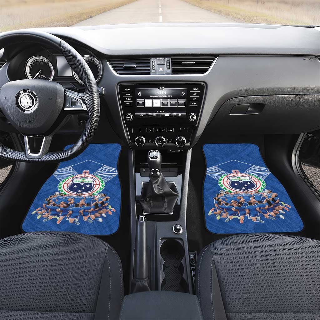 Toa Samoa Car Mats Samoan Warrior Spirit Rugby - Polynesian Pride
