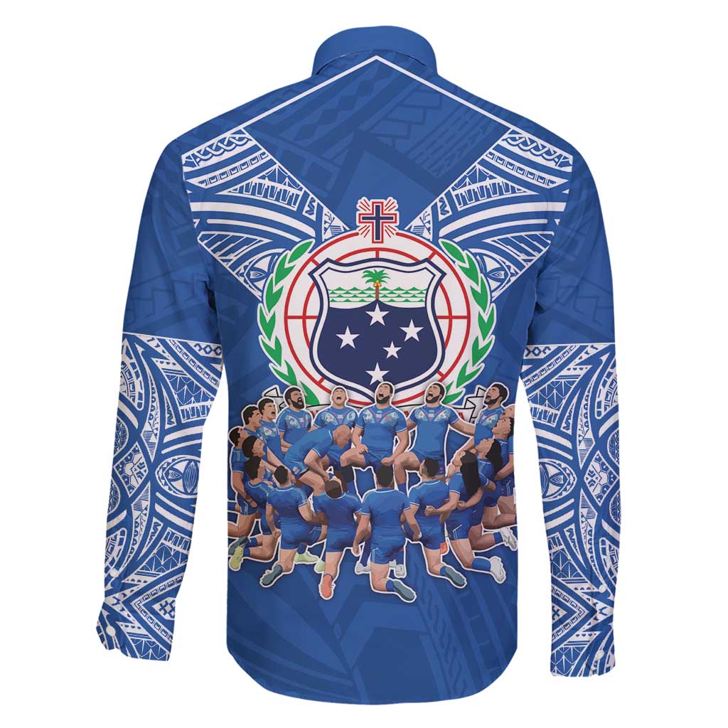 Toa Samoa Family Matching Long Sleeve Bodycon Dress and Hawaiian Shirt Samoan Warrior Spirit Rugby - Polynesian Pride