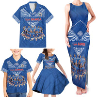 Toa Samoa Family Matching Tank Maxi Dress and Hawaiian Shirt Samoan Warrior Spirit Rugby - Polynesian Pride