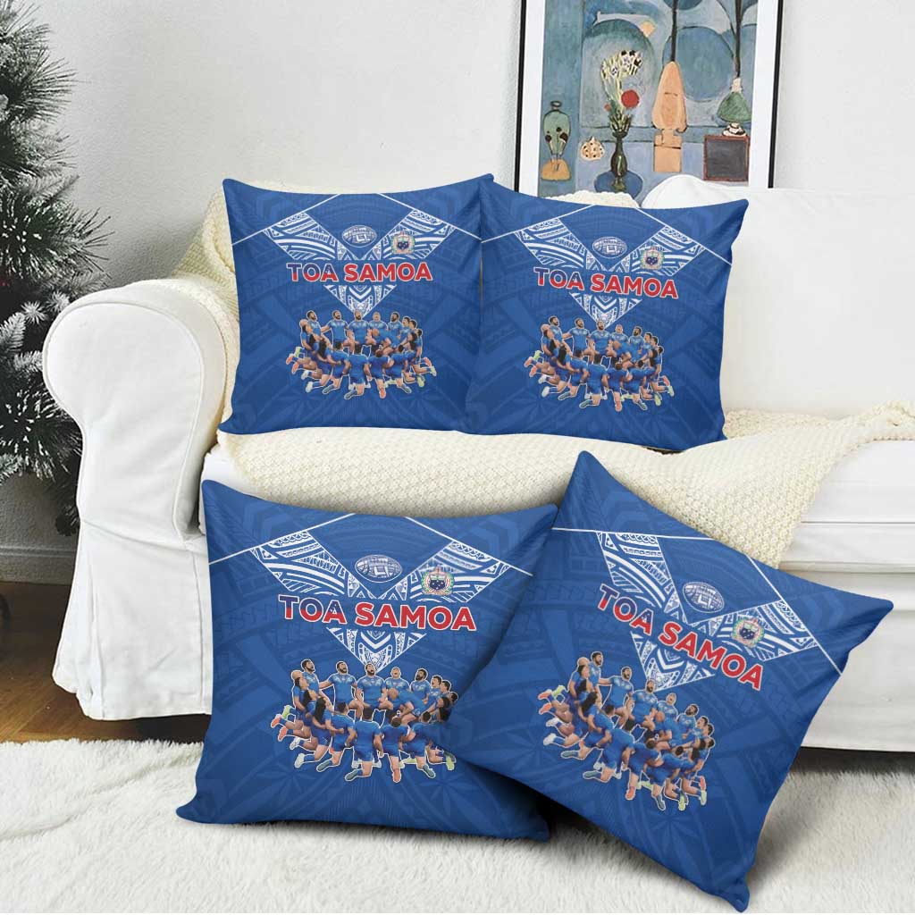 Toa Samoa Pillow Cover Samoan Warrior Spirit Rugby - Polynesian Pride
