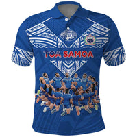 Toa Samoa Polo Shirt Samoan Warrior Spirit Rugby - Polynesian Pride