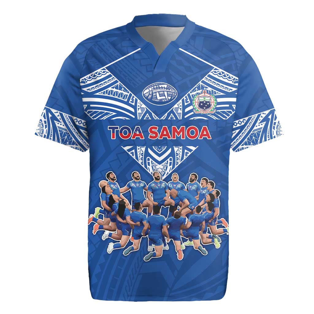 Toa Samoa Rugby Jersey Samoan Warrior Spirit Rugby - Polynesian Pride