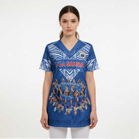 Toa Samoa Scrub Top Samoan Warrior Spirit Rugby - Polynesian Pride