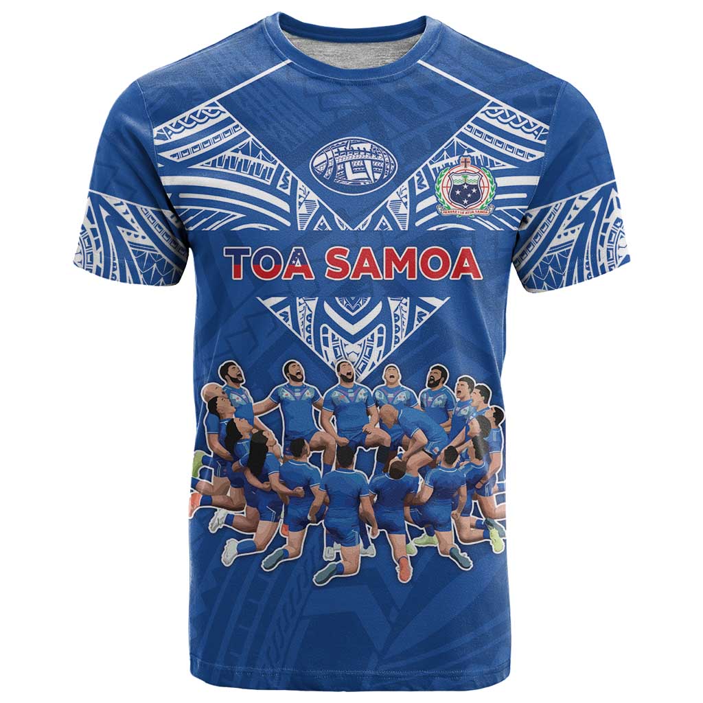 Toa Samoa T Shirt Samoan Warrior Spirit Rugby - Polynesian Pride